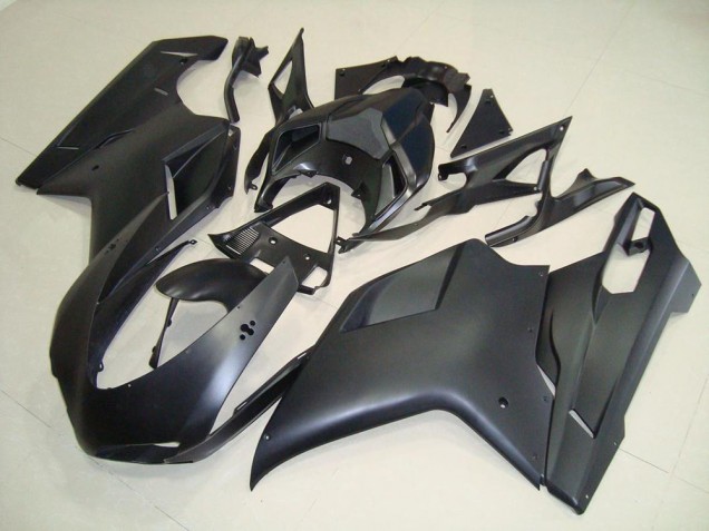 Ducati 848 1098 1198 2007-2014 Motorrad Verkleidungen - Matt Schwarz ohne Aufkleber