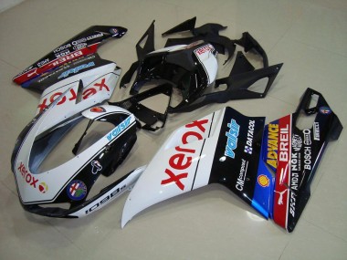 Ducati 848 1098 1198 2007-2014 Motorrad Verkleidungen - Schwarz Xerox