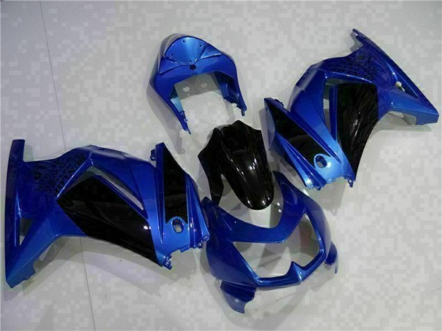 EX250 2008-2012 Motorrad Verkleidungen - Blau Schwarz EX250 2008-2012 Motorrad Verkleidungen - Blau Schwarz