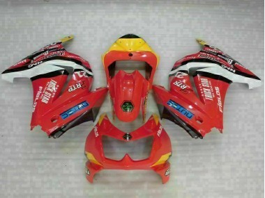 EX250 2008-2012 Motorrad Verkleidungen - Rot Gelb