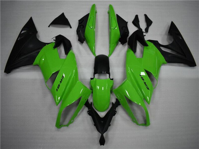 EX650 2009-2011 Motorrad Verkleidungen - Grün Schwarz EX650 2009-2011 Motorrad Verkleidungen - Grün Schwarz
