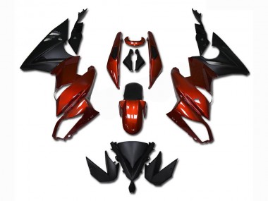 EX650 2009-2011 Motorrad Verkleidungen - Rot