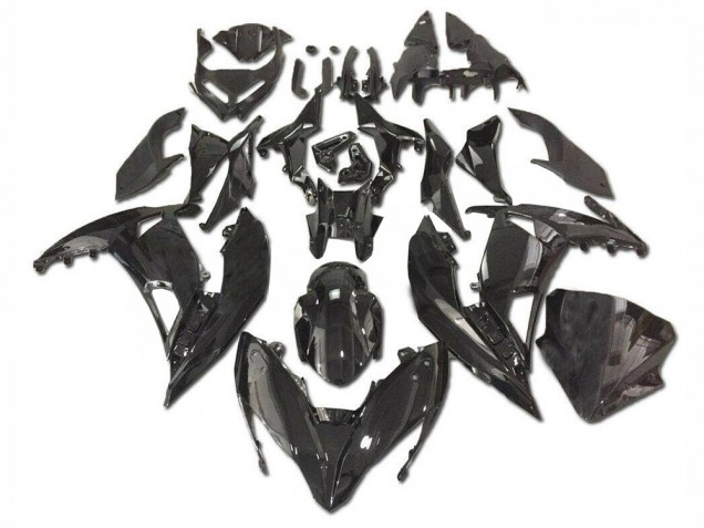 EX650 2017-2019 Motorrad Verkleidungen - Glänzend Schwarz EX650 2017-2019 Motorrad Verkleidungen - Glänzend Schwarz