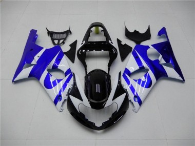GSXR 1000 K1 2000-2002 Motorrad Verkleidungen - Blau Weiß