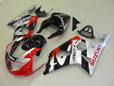 GSXR 1000 K1 2000-2002 Motorrad Verkleidungen - Rot Silber