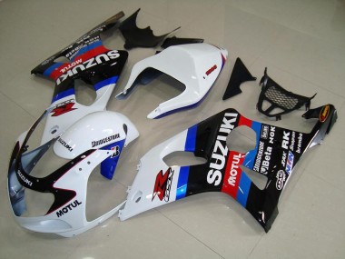 GSXR 1000 K1 2000-2002 Motorrad Verkleidungen - Schwarz Weiß Blau