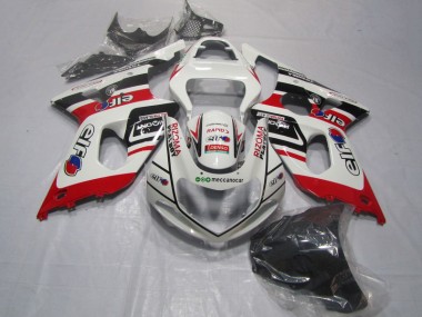 GSXR 1000 K1 2000-2002 Motorrad Verkleidungen - Weiß Rot Rizoma Playboy