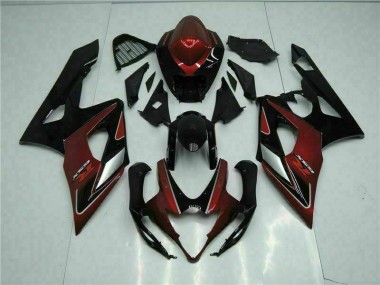 GSXR 1000 K5 2005-2006 Motorrad Verkleidung - Rot Schwarz