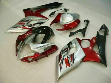GSXR 1000 K5 2005-2006 Motorrad Verkleidung - Rot Weiß