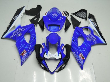 GSXR 1000 K5 2005-2006 Motorrad Verkleidungen - Blau Corona
