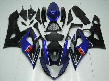 GSXR 1000 K5 2005-2006 Motorrad Verkleidungen - Blau Schwarz