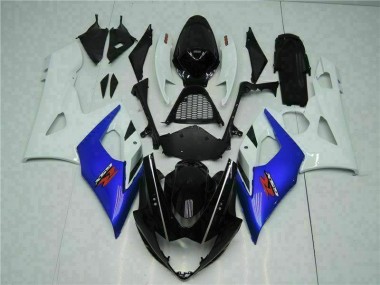 GSXR 1000 K5 2005-2006 Motorrad Verkleidungen - Blau Weiß