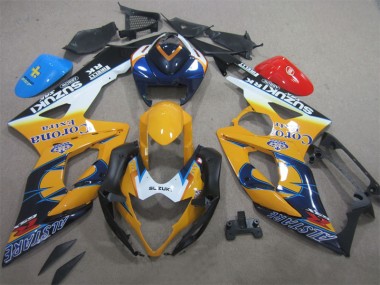 GSXR 1000 K5 2005-2006 Motorrad Verkleidungen - Gelb Blau Corona Extra