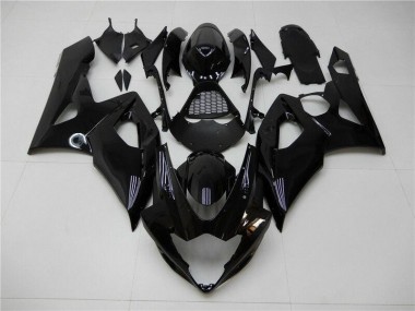 GSXR 1000 K5 2005-2006 Motorrad Verkleidungen - Glänzend Schwarz