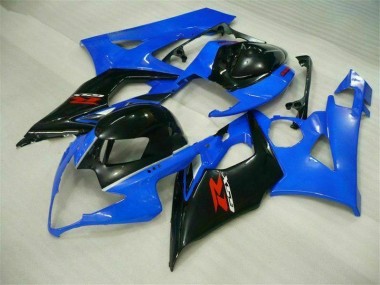 GSXR 1000 K5 2005-2006 Motorrad Verkleidungen & Plastik - Blau Schwarz