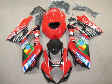 GSXR 1000 K7 2007-2008 Motorrad Verkleidung - Rot Schwarz