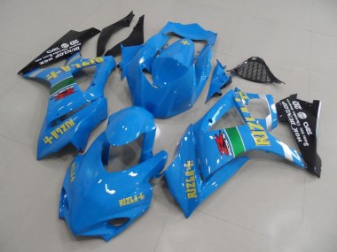 GSXR 1000 K7 2007-2008 Motorrad Verkleidungen - Blau Rizla Rennen
