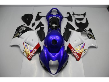 GSXR 1300 Hayabusa 1996-2007 Motorrad Verkleidung - Blau Weiß