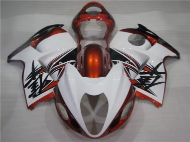 GSXR 1300 Hayabusa 1996-2007 Motorrad Verkleidungen - Orange Silber Schwarz