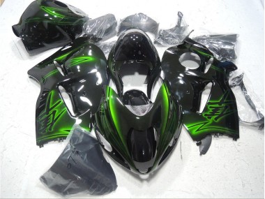 GSXR 1300 Hayabusa 1996-2007 Motorrad Verkleidungen - Schwarz Grün