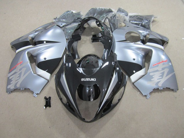 GSXR 1300 Hayabusa 1996-2007 Motorrad Verkleidungen - Schwarz Silber GSXR 1300 Hayabusa 1996-2007 Motorrad Verkleidungen - Schwarz Silber