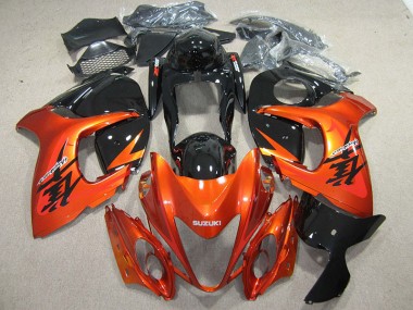 GSXR 1300 Hayabusa 2008-2019 Motorrad Verkleidung - Orange Schwarz
