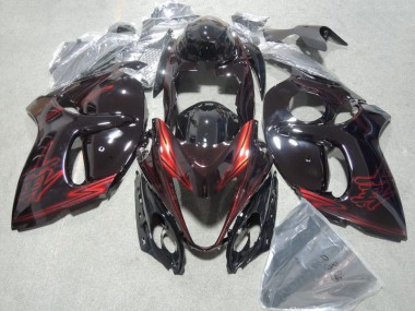 GSXR 1300 Hayabusa 2008-2019 Motorrad Verkleidung & Plastik - Schwarz Rot