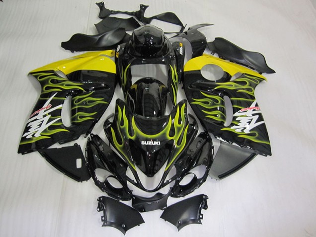 GSXR 1300 Hayabusa 2008-2019 Motorrad Verkleidungen - Schwarz Gelb Flamme GSXR 1300 Hayabusa 2008-2019 Motorrad Verkleidungen - Schwarz Gelb Flamme