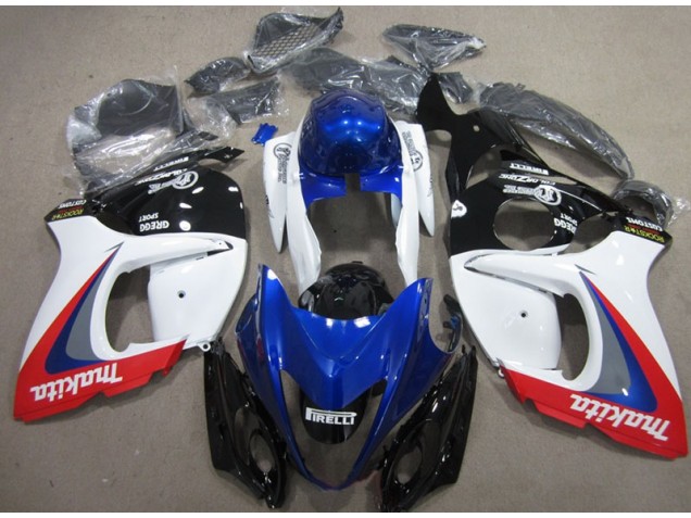 GSXR 1300 Hayabusa 2008-2019 Motorrad Verkleidungen - Weiß Blau Makita GSXR 1300 Hayabusa 2008-2019 Motorrad Verkleidungen - Weiß Blau Makita
