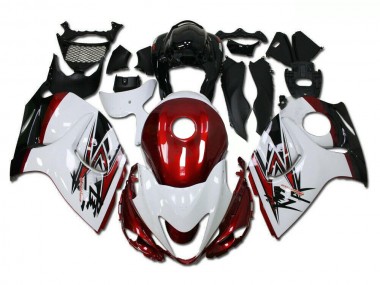GSXR 1300 Hayabusa 2008-2019 Motorrad Verkleidungen - Weiß Rot