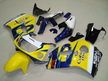 GSXR 600 1996-2000 Motorrad Verkleidungen - Gelb Corona