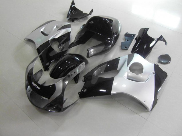 GSXR 600 1996-2000 Motorrad Verkleidungen - Silber Grau Kein Aufkleber GSXR 600 1996-2000 Motorrad Verkleidungen - Silber Grau Kein Aufkleber