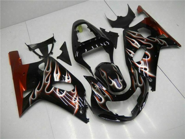 GSXR 600 / 750 K1 K2 K3 2001-2003 Motorrad Verkleidung - Schwarz GSXR 600 / 750 K1 K2 K3 2001-2003 Motorrad Verkleidung - Schwarz