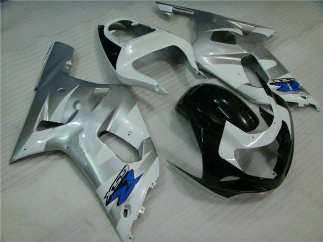 GSXR 600 / 750 K1 K2 K3 2001-2003 Motorrad Verkleidung - Silber Schwarz GSXR 600 / 750 K1 K2 K3 2001-2003 Motorrad Verkleidung - Silber Schwarz