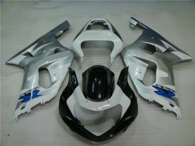 GSXR 600 / 750 K1 K2 K3 2001-2003 Motorrad Verkleidung - Silber Schwarz