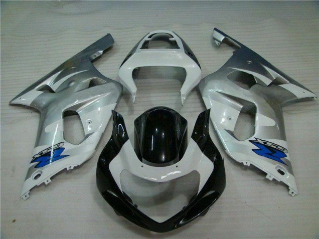 GSXR 600 / 750 K1 K2 K3 2001-2003 Motorrad Verkleidung - Silber Schwarz GSXR 600 / 750 K1 K2 K3 2001-2003 Motorrad Verkleidung - Silber Schwarz