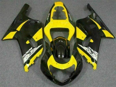 GSXR 600 / 750 K1 K2 K3 2001-2003 Motorrad Verkleidungen - Gelb Schwarz