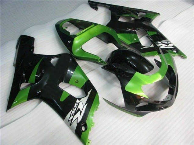 GSXR 600 / 750 K1 K2 K3 2001-2003 Motorrad Verkleidungen - Grün Schwarz GSXR 600 / 750 K1 K2 K3 2001-2003 Motorrad Verkleidungen - Grün Schwarz