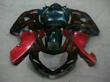GSXR 600 / 750 K1 K2 K3 2001-2003 Motorrad Verkleidungen - Schwarz Rot