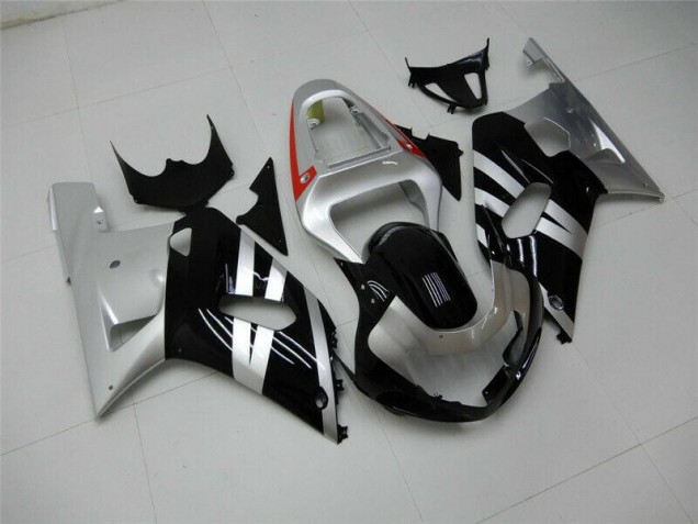 GSXR 600 / 750 K1 K2 K3 2001-2003 Motorrad Verkleidungen - Schwarz Silber GSXR 600 / 750 K1 K2 K3 2001-2003 Motorrad Verkleidungen - Schwarz Silber