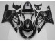 GSXR 600 / 750 K1 K2 K3 2001-2003 Motorrad Verkleidungen - Schwarze Weiße Flamme