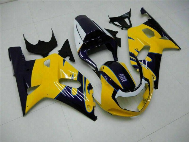 GSXR 600 / 750 K1 K2 K3 2001-2003 Motorrad Vollverkleidung - Gelb GSXR 600 / 750 K1 K2 K3 2001-2003 Motorrad Vollverkleidung - Gelb