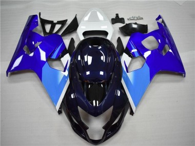 GSXR 600 / 750 K4 2004-2005 Motorrad Verkleidung - Blau Weiß