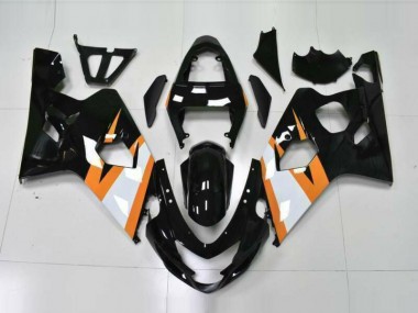 GSXR 600 / 750 K4 2004-2005 Motorrad Verkleidung - Orange Schwarz