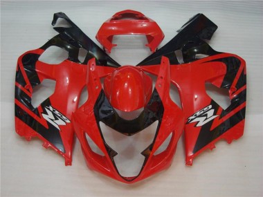GSXR 600 / 750 K4 2004-2005 Motorrad Verkleidung - Rot Schwarz
