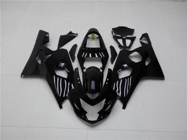 GSXR 600 / 750 K4 2004-2005 Motorrad Verkleidungen - Glänzend Schwarz