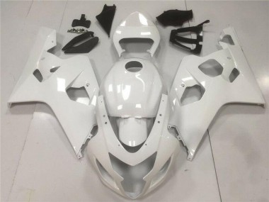 GSXR 600 / 750 K4 2004-2005 Motorrad Verkleidungen - Glänzend Weiß