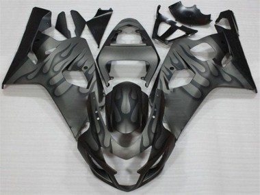 GSXR 600 / 750 K4 2004-2005 Motorrad Verkleidungen - Schwarz Grau