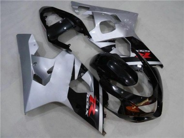 GSXR 600 / 750 K4 2004-2005 Motorrad Verkleidungen - Schwarz Silber