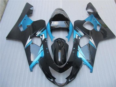 GSXR 600 / 750 K4 2004-2005 Motorrad Vollverkleidung - Blau Schwarz